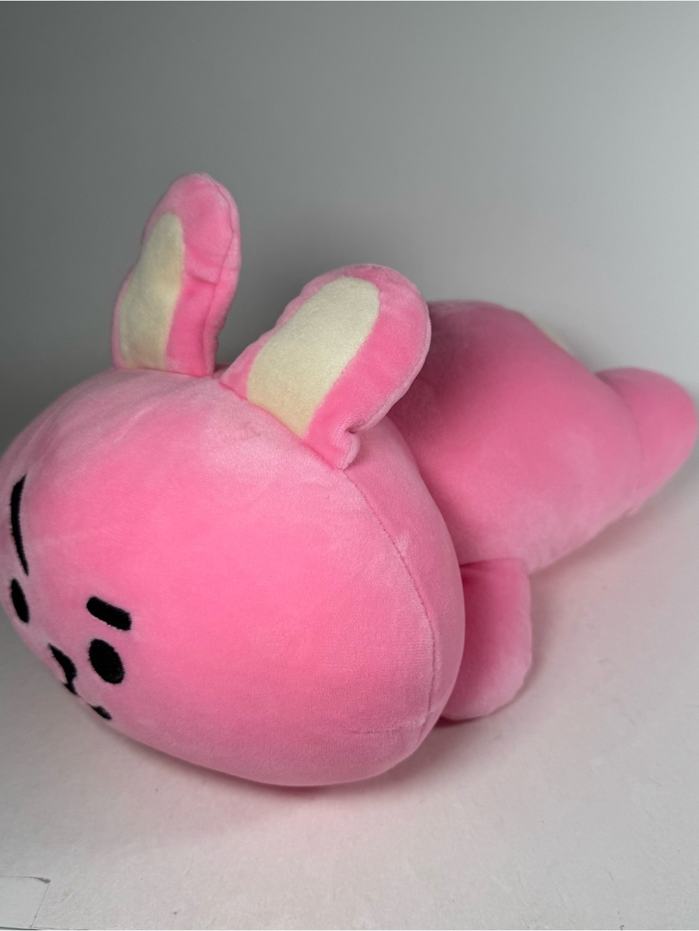 Line Friends BT21 Plush Cooky Pink Bunny Laying 13" Stuffed Animal Toy *Read